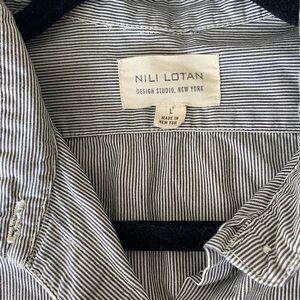 Nili Lotan Black and White Striped Women’s Shirt